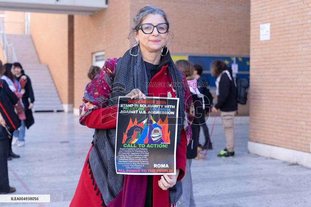 Conference with Greta Thunberg and Francesca Albanese - Rome