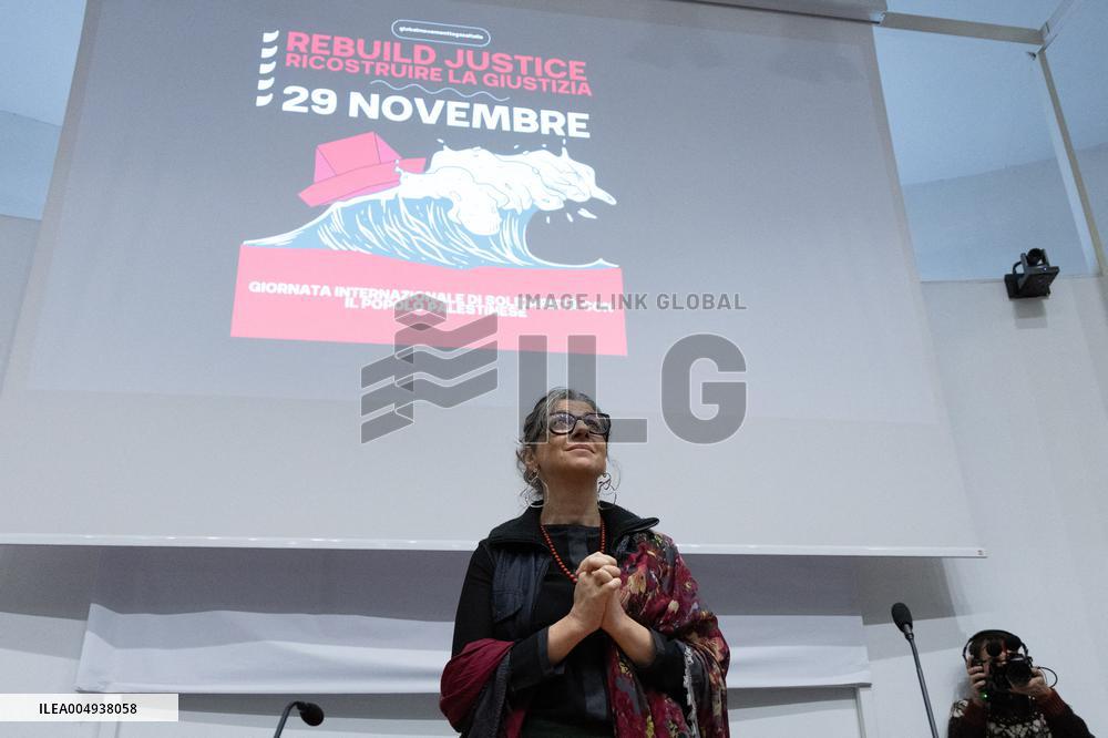 Conference with Greta Thunberg and Francesca Albanese - Rome
