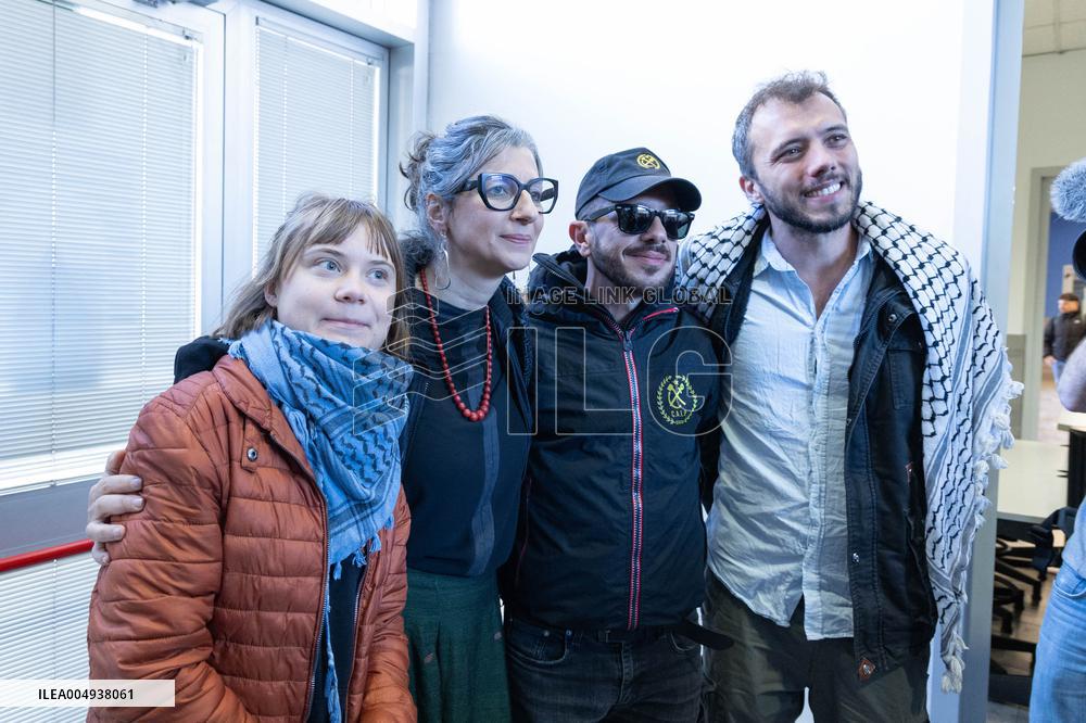 Conference with Greta Thunberg and Francesca Albanese - Rome