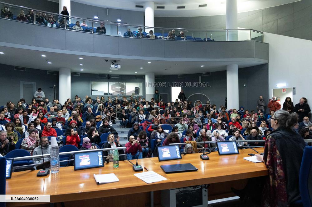 Conference with Greta Thunberg and Francesca Albanese - Rome