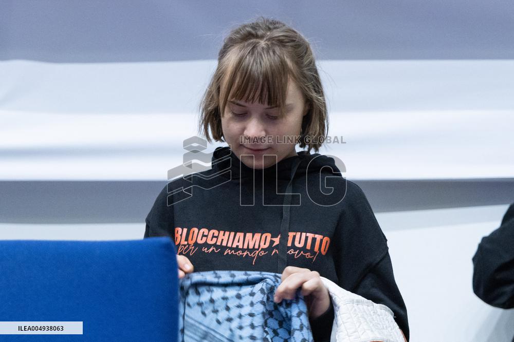 Conference with Greta Thunberg and Francesca Albanese - Rome