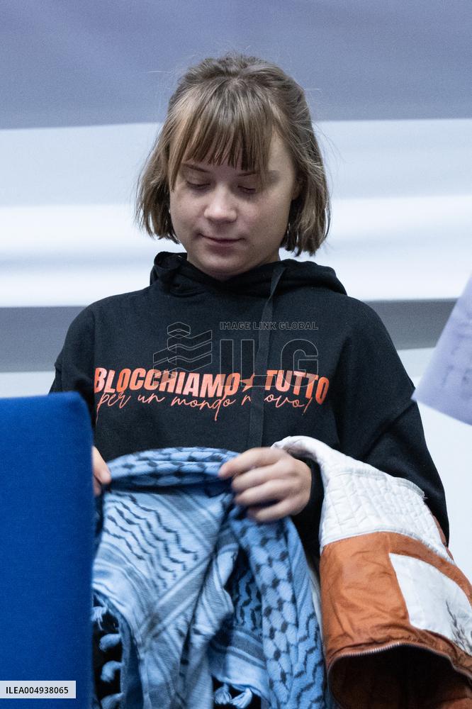 Conference with Greta Thunberg and Francesca Albanese - Rome