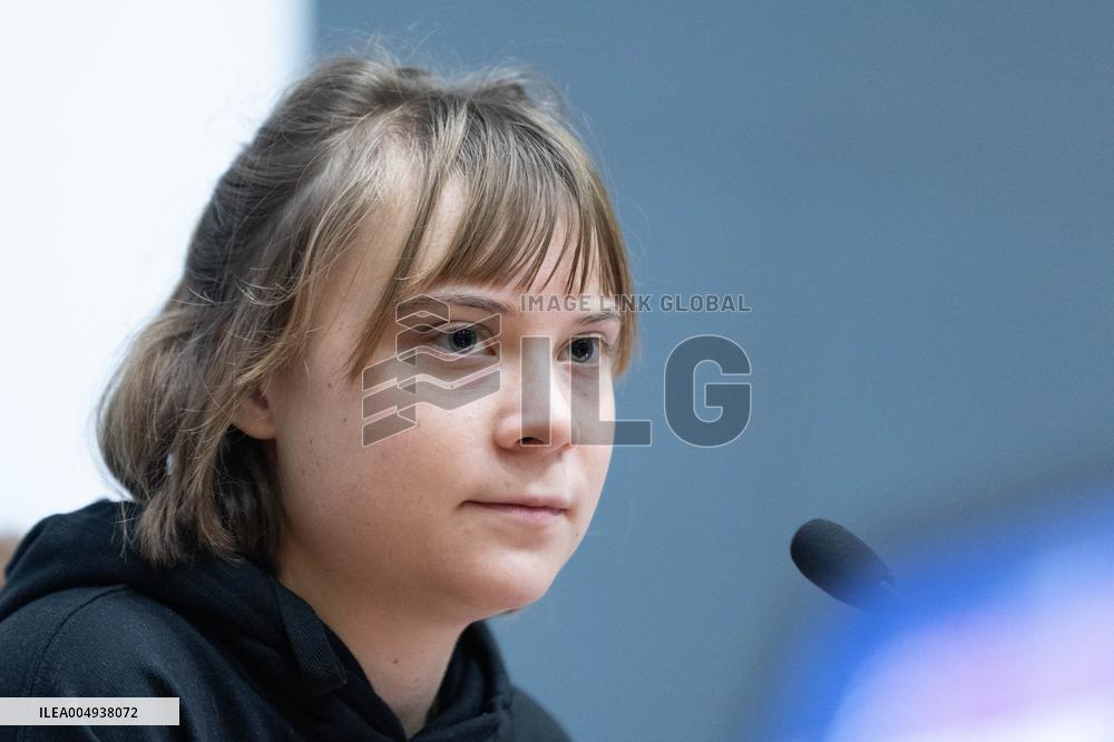 Conference with Greta Thunberg and Francesca Albanese - Rome