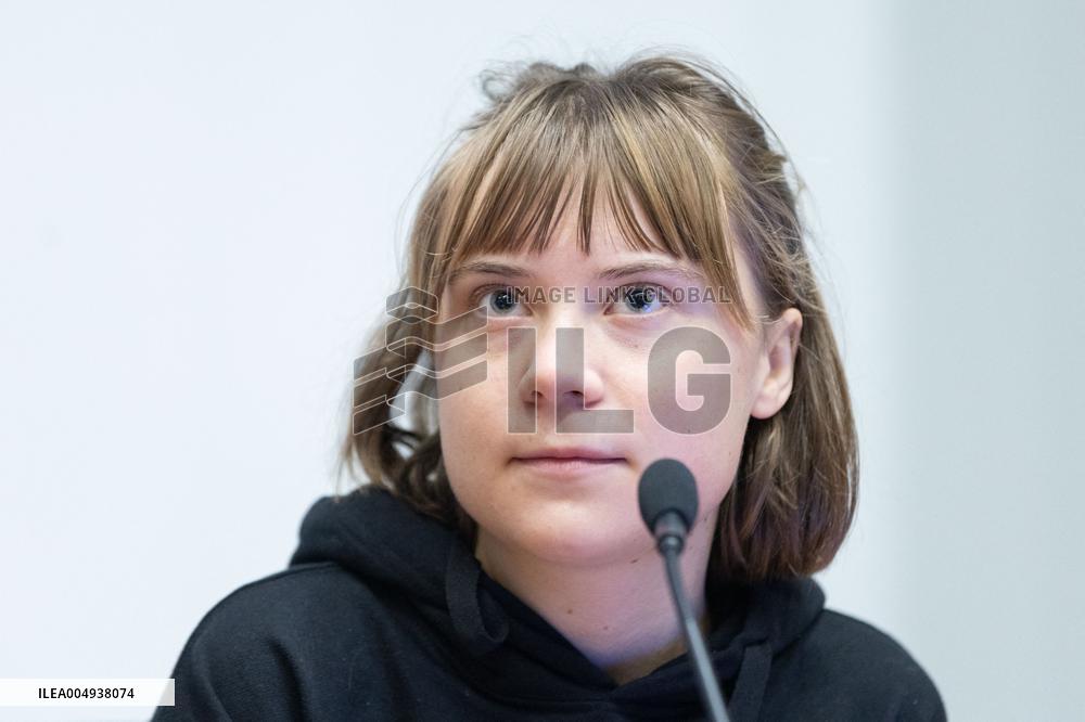 Conference with Greta Thunberg and Francesca Albanese - Rome