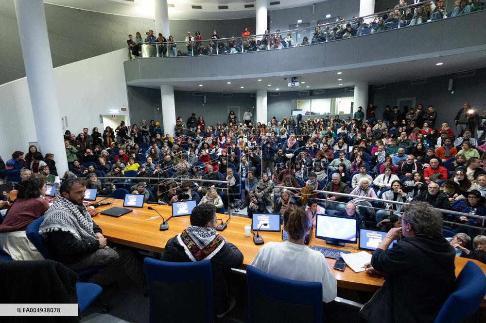 Conference with Greta Thunberg and Francesca Albanese - Rome
