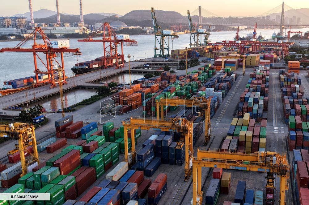Qingzhou Container Terminal in Fuzhou