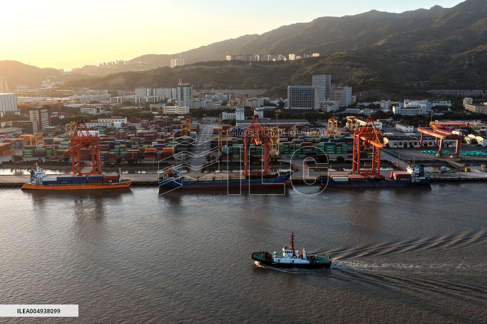 Qingzhou Container Terminal in Fuzhou