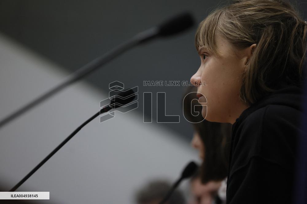 Conference with Greta Thunberg and Francesca Albanese - Rome
