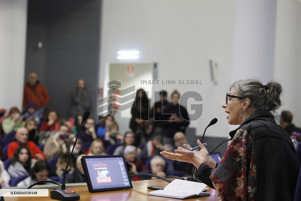 Conference with Greta Thunberg and Francesca Albanese - Rome