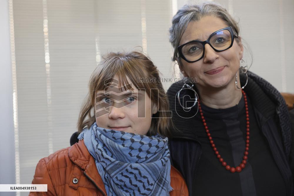 Conference with Greta Thunberg and Francesca Albanese - Rome