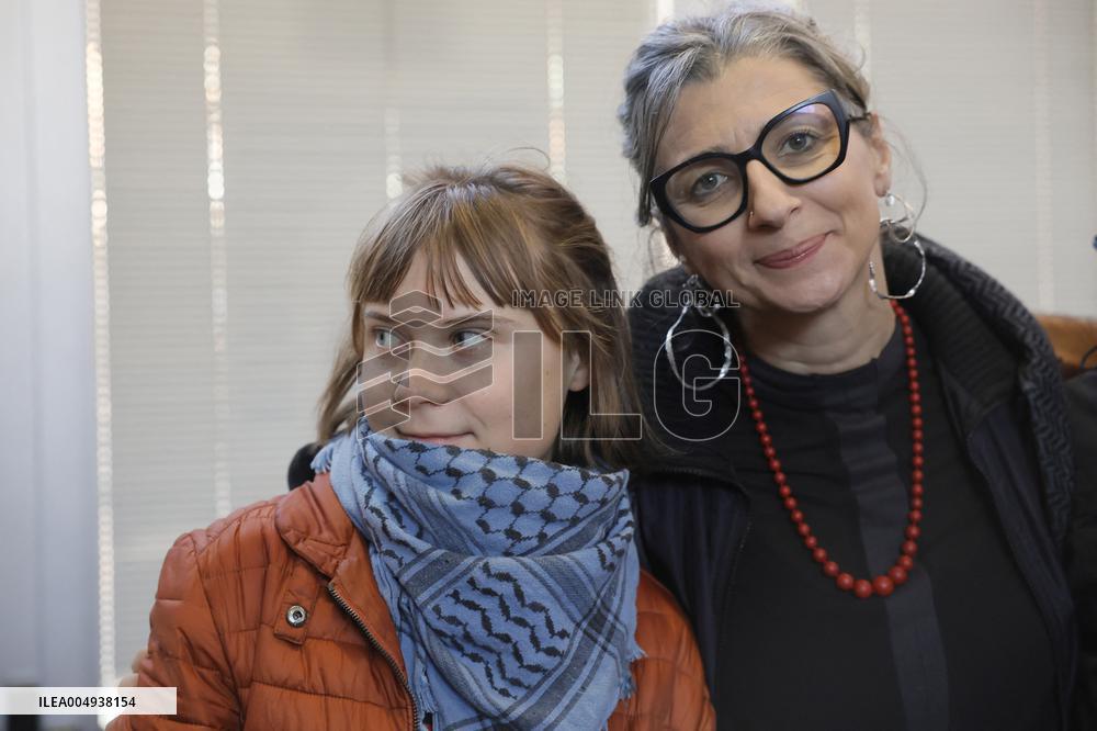 Conference with Greta Thunberg and Francesca Albanese - Rome