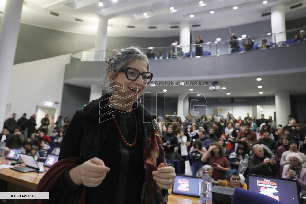 Conference with Greta Thunberg and Francesca Albanese - Rome