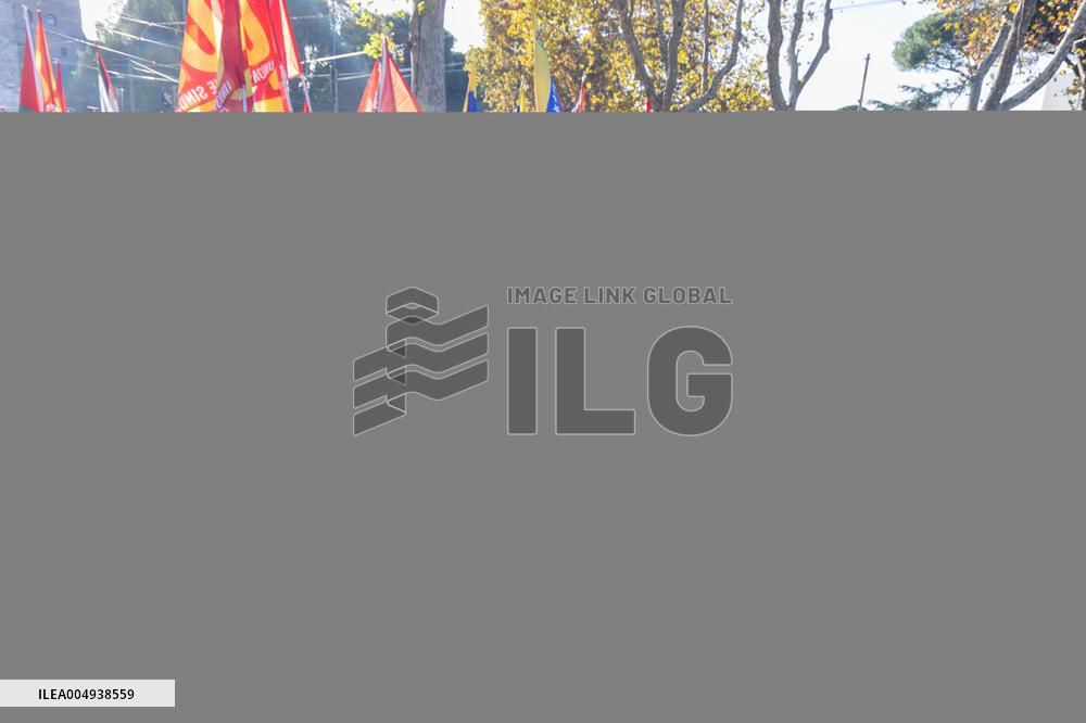 Pro-Palestine Demonstration with Greta Thunberg - Rome