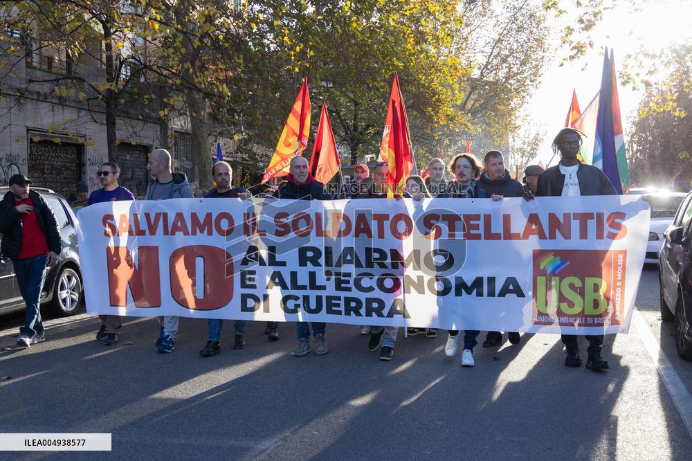Pro-Palestine Demonstration with Greta Thunberg - Rome