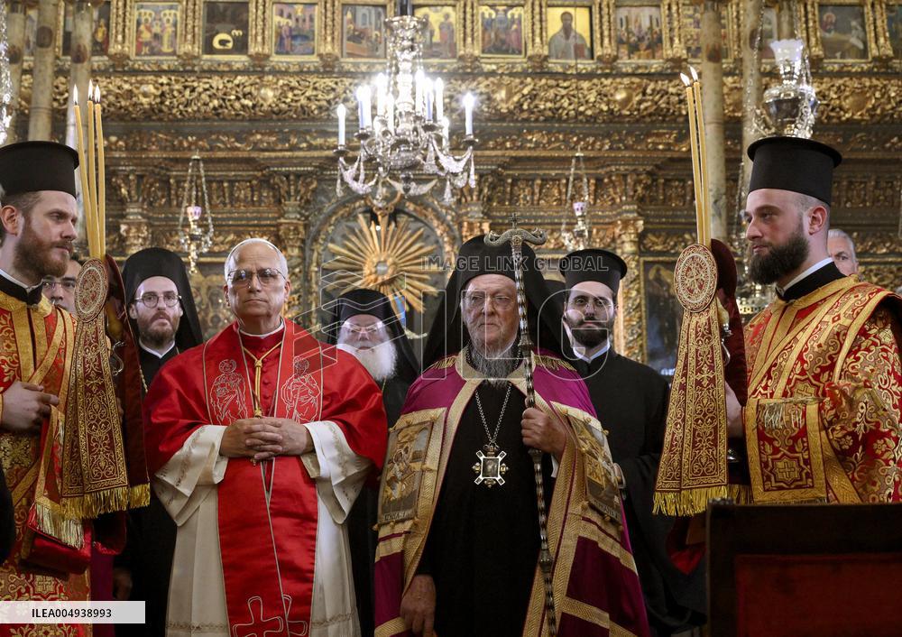 Pope Leo XIV With Patriarch of Constantinople Bartholomew I - Turkey