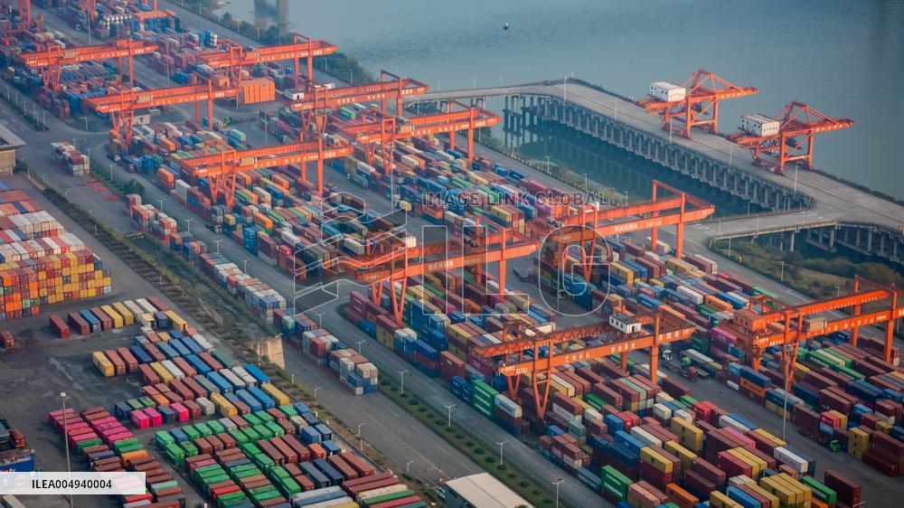 Guoyuan Port Container Terminal in Chongqing