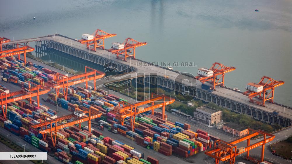 Guoyuan Port Container Terminal in Chongqing