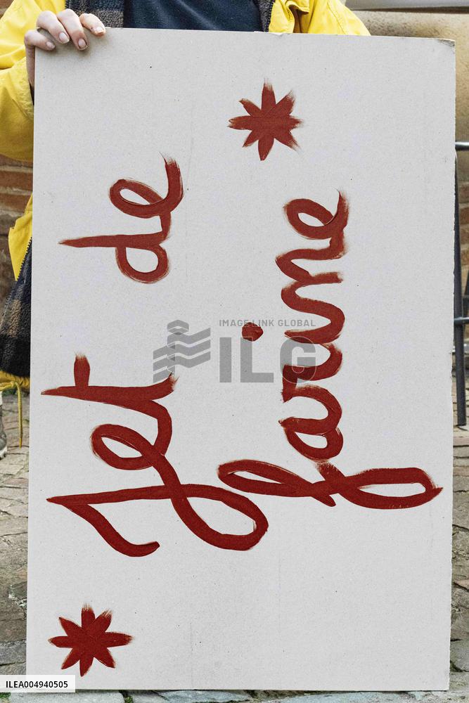 Protests against Jordan Bardella s visit in Moissac - France