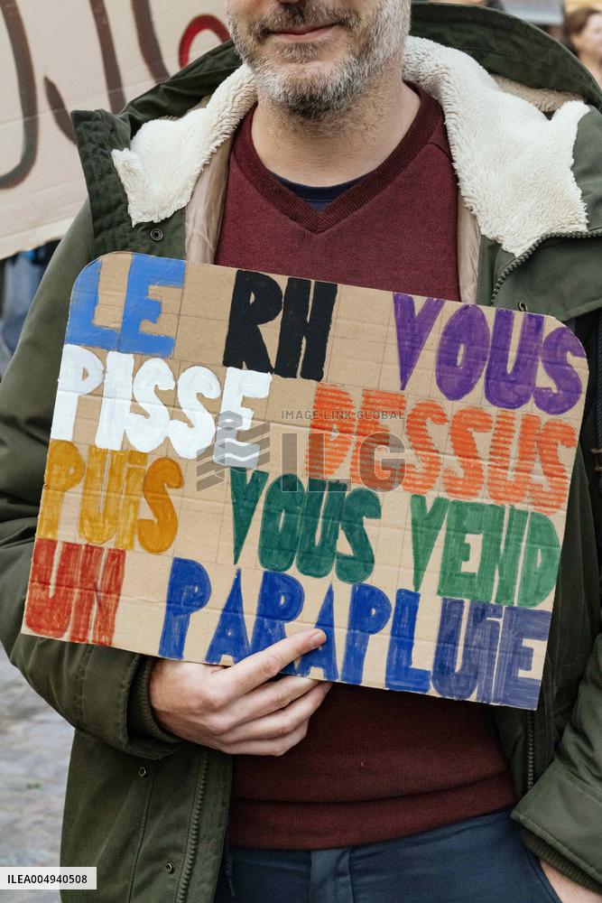 Protests against Jordan Bardella s visit in Moissac - France