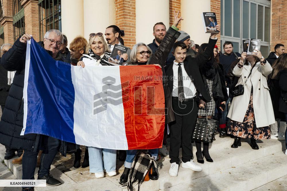 Protests against Jordan Bardella s visit in Moissac - France