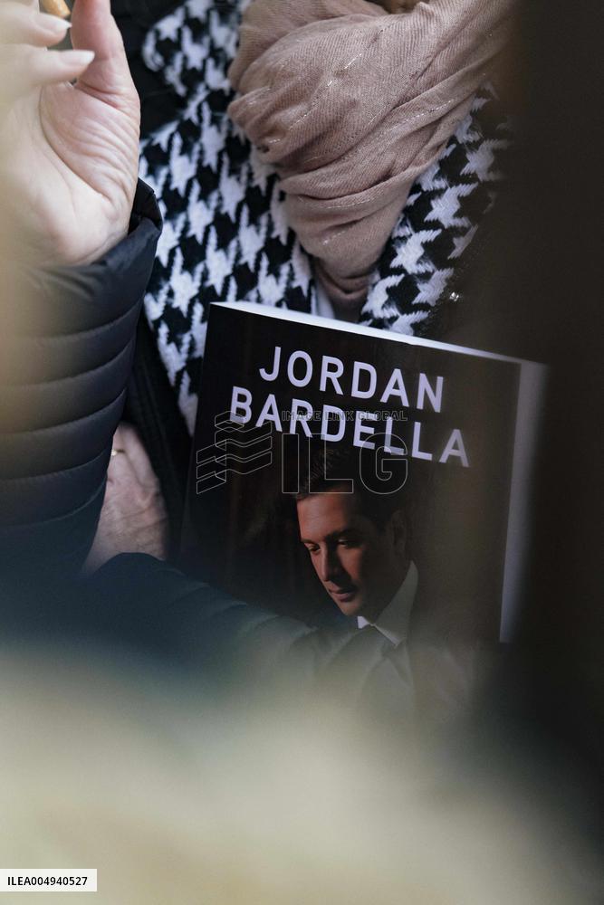 Jordan Bardella Book Signing in Moissac - France