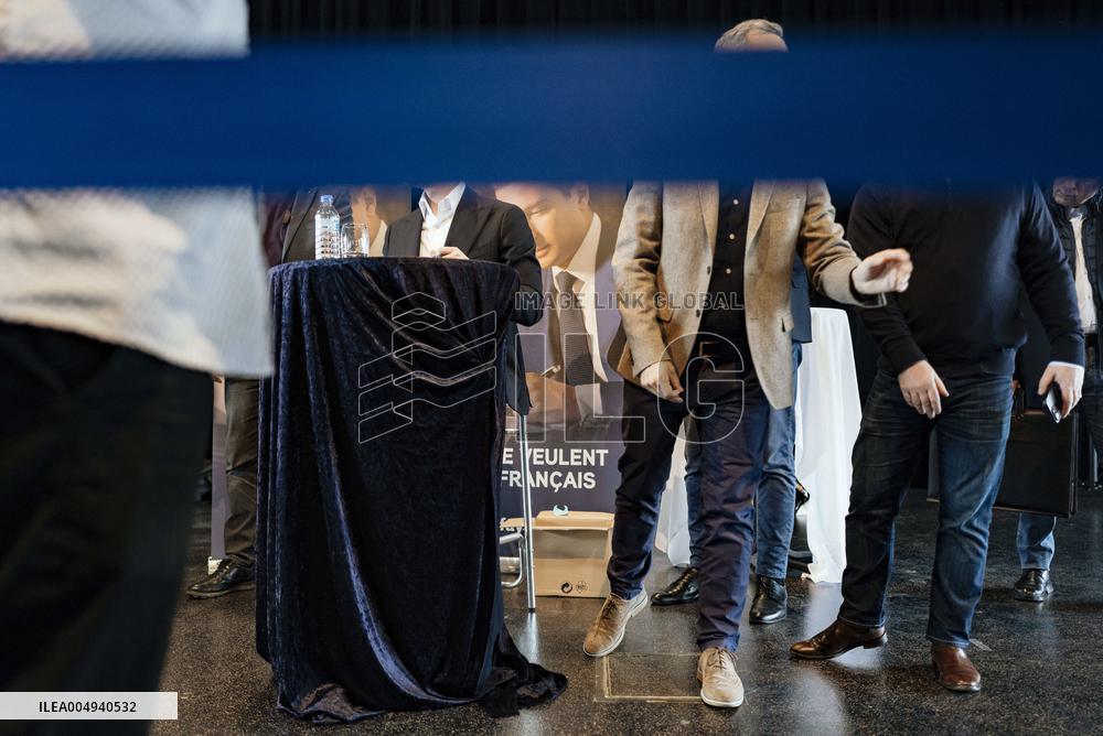 Jordan Bardella Book Signing in Moissac - France