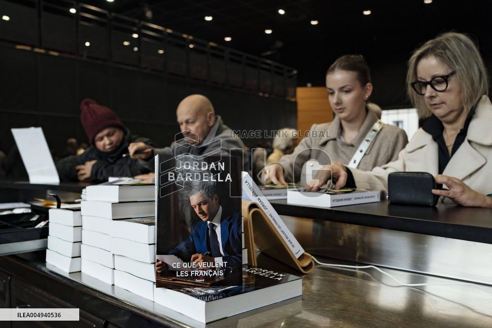 Jordan Bardella Book Signing in Moissac - France