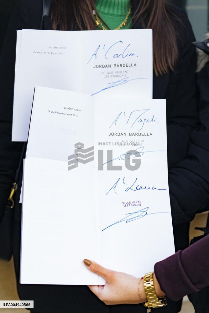 Jordan Bardella Book Signing in Moissac - France
