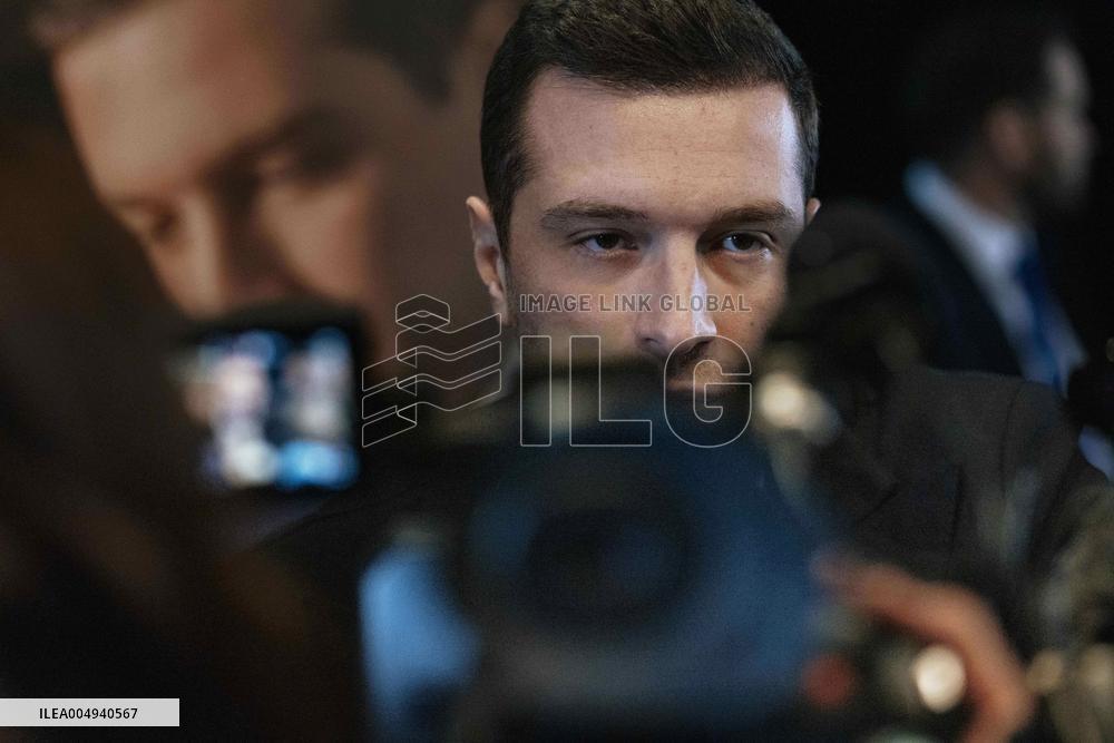 Jordan Bardella Book Signing in Moissac - France