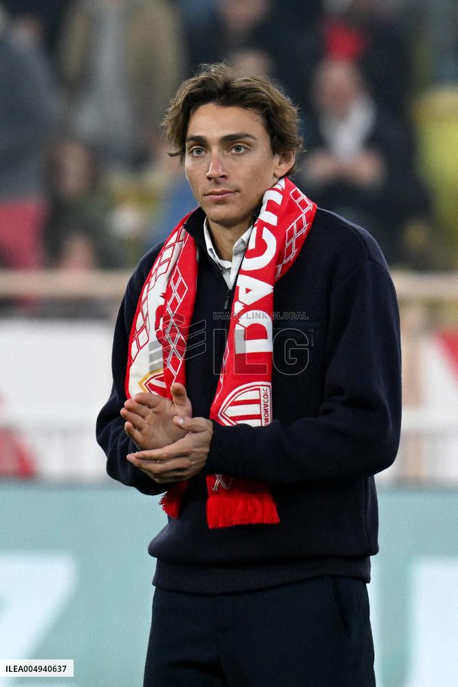 Armand Duplantis attending Monaco vs PSG