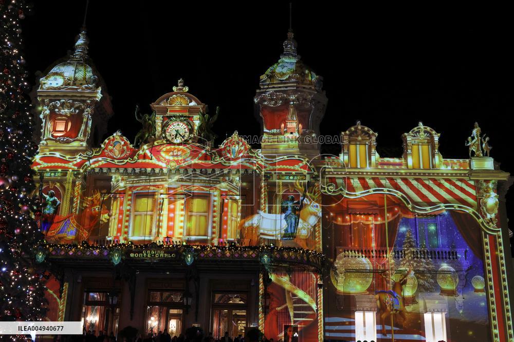 NO TABLOIDS - Royals at Christmas Lights Inauguration - Monaco