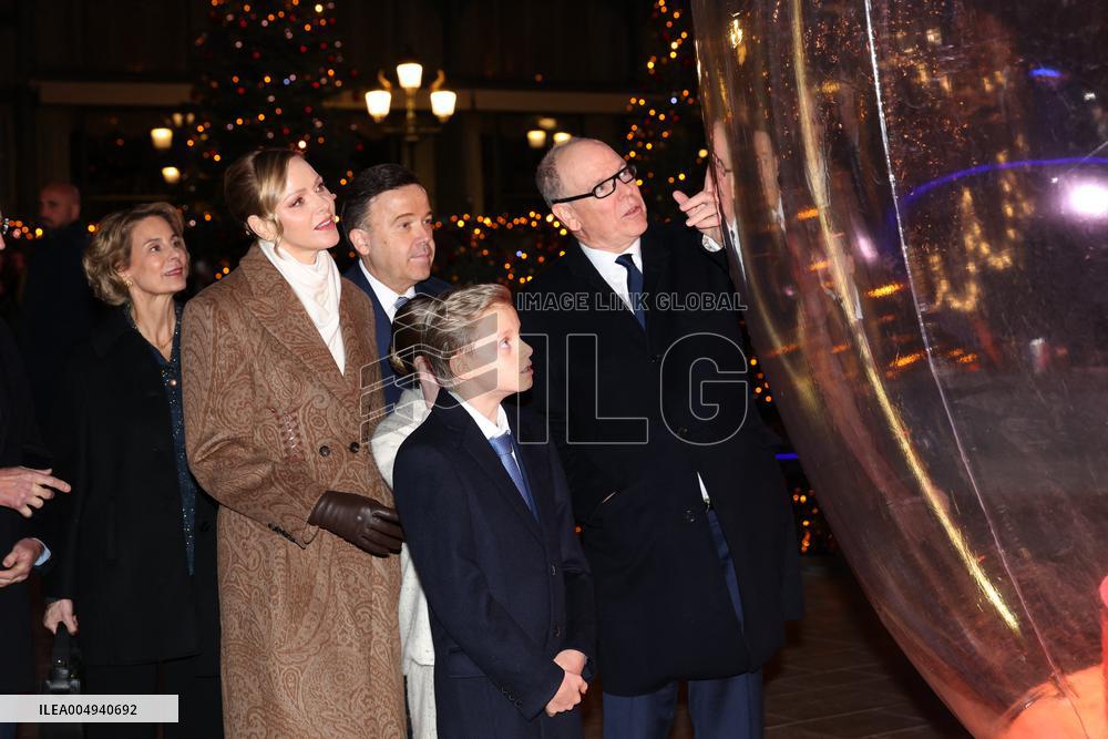 NO TABLOIDS - Royals at Christmas Lights Inauguration - Monaco