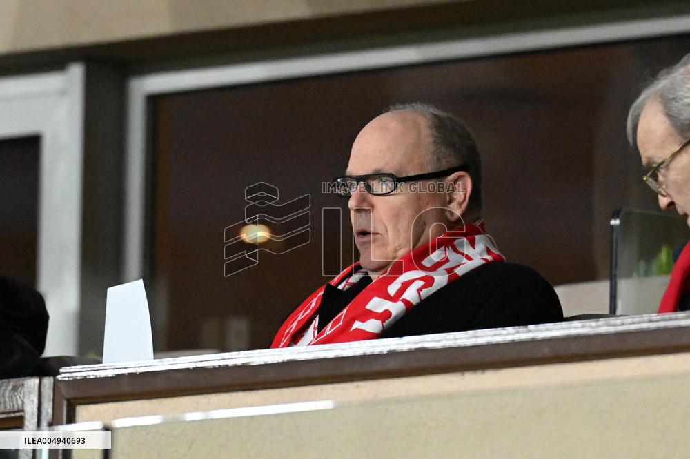 NO TABLOID - Prince Albert II attending Monaco vs PSG