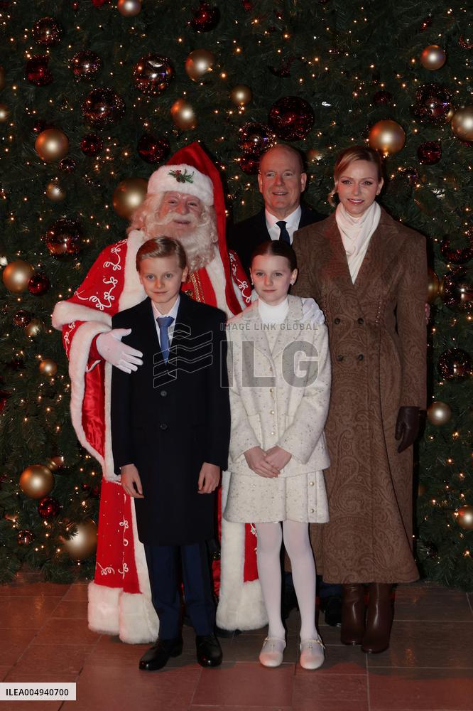 NO TABLOIDS - Royals at Christmas Lights Inauguration - Monaco