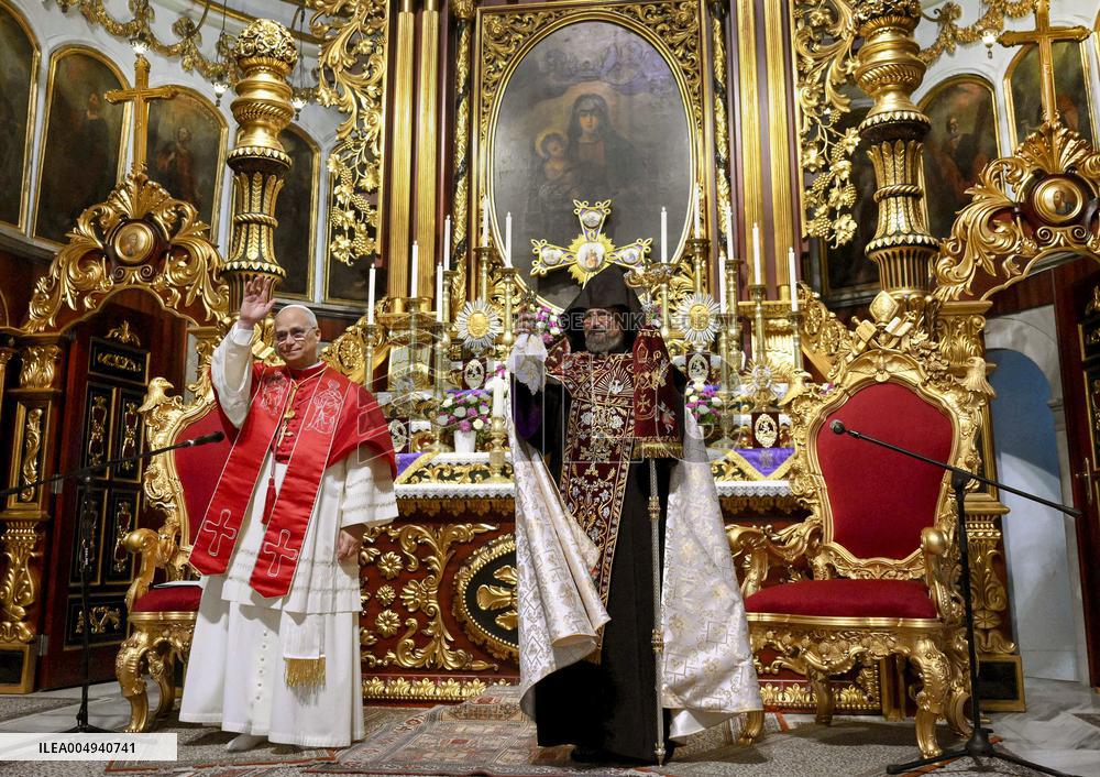 Pope Leo XIV Meets With The Armenian Apostolic Patriarch of Constantinople