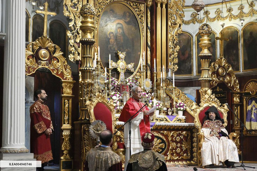 Pope Leo XIV Meets With The Armenian Apostolic Patriarch of Constantinople