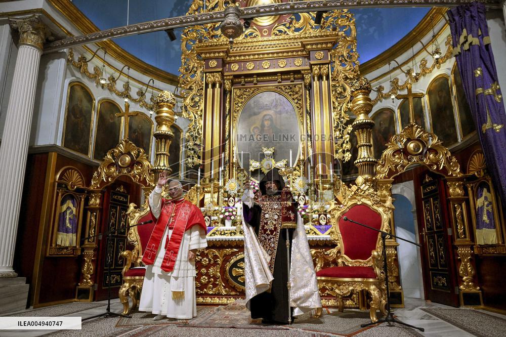 Pope Leo XIV Meets With The Armenian Apostolic Patriarch of Constantinople