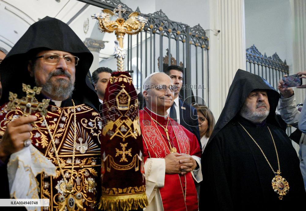 Pope Leo XIV Meets With The Armenian Apostolic Patriarch of Constantinople