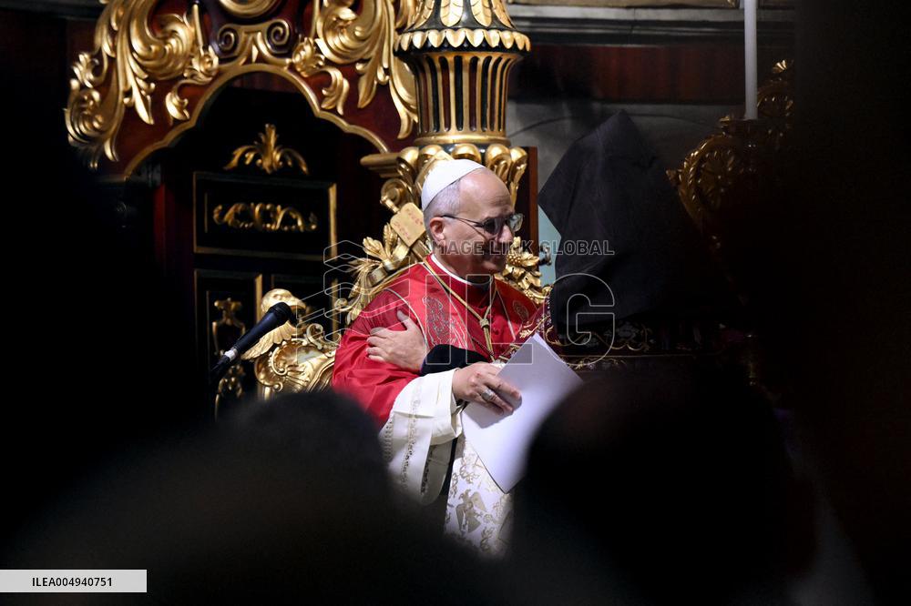 Pope Leo XIV Meets With The Armenian Apostolic Patriarch of Constantinople
