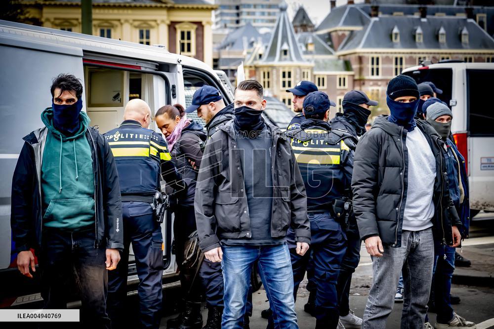 Protest Against Mass Immigration in Netherlands - The Hague