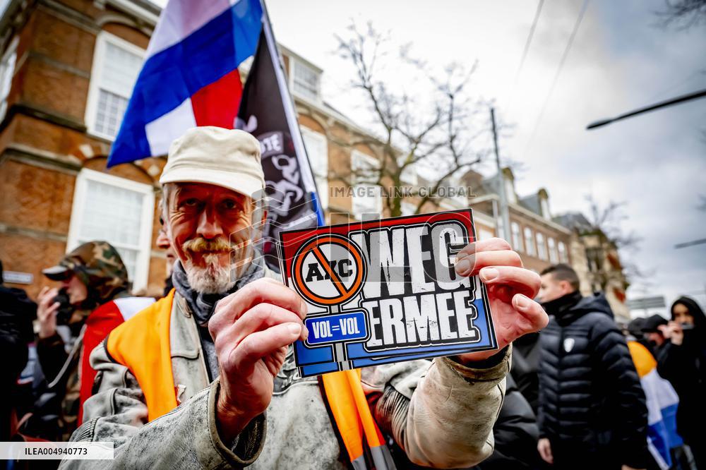 Protest Against Mass Immigration in Netherlands - The Hague