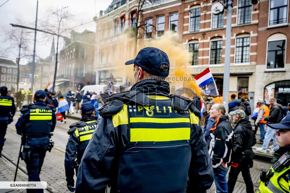Protest Against Mass Immigration in Netherlands - The Hague