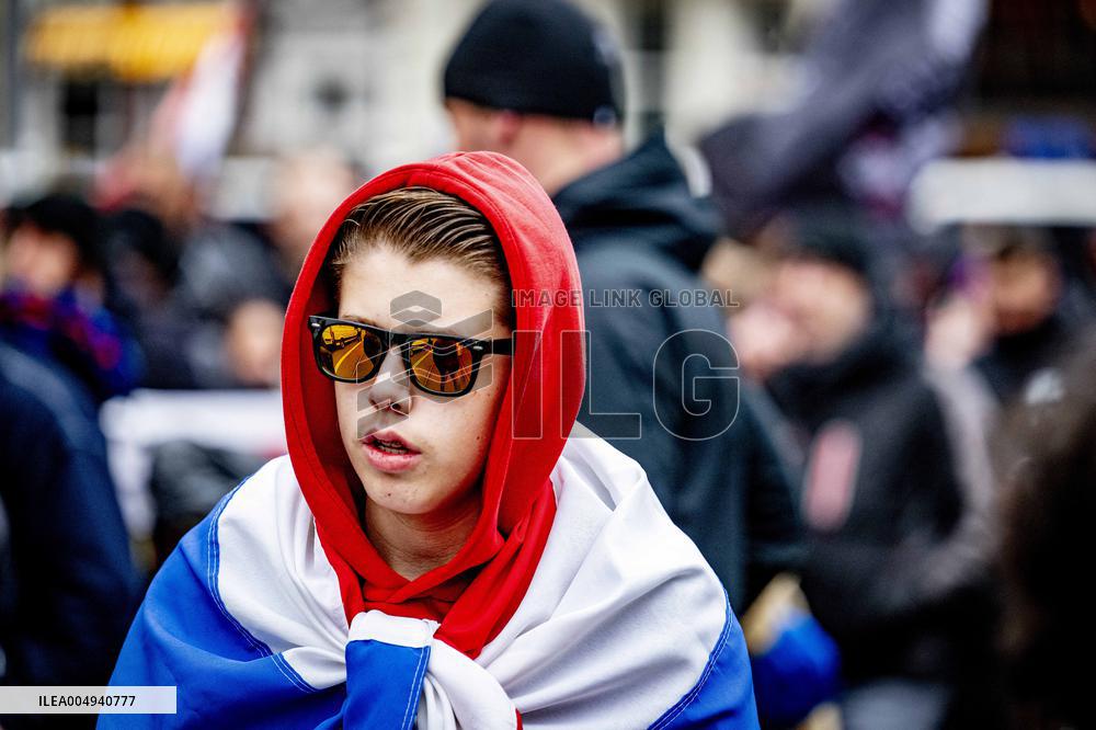 Protest Against Mass Immigration in Netherlands - The Hague
