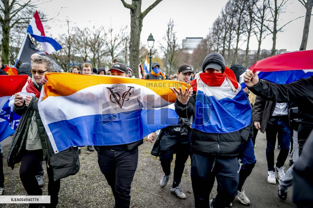 Protest Against Mass Immigration in Netherlands - The Hague