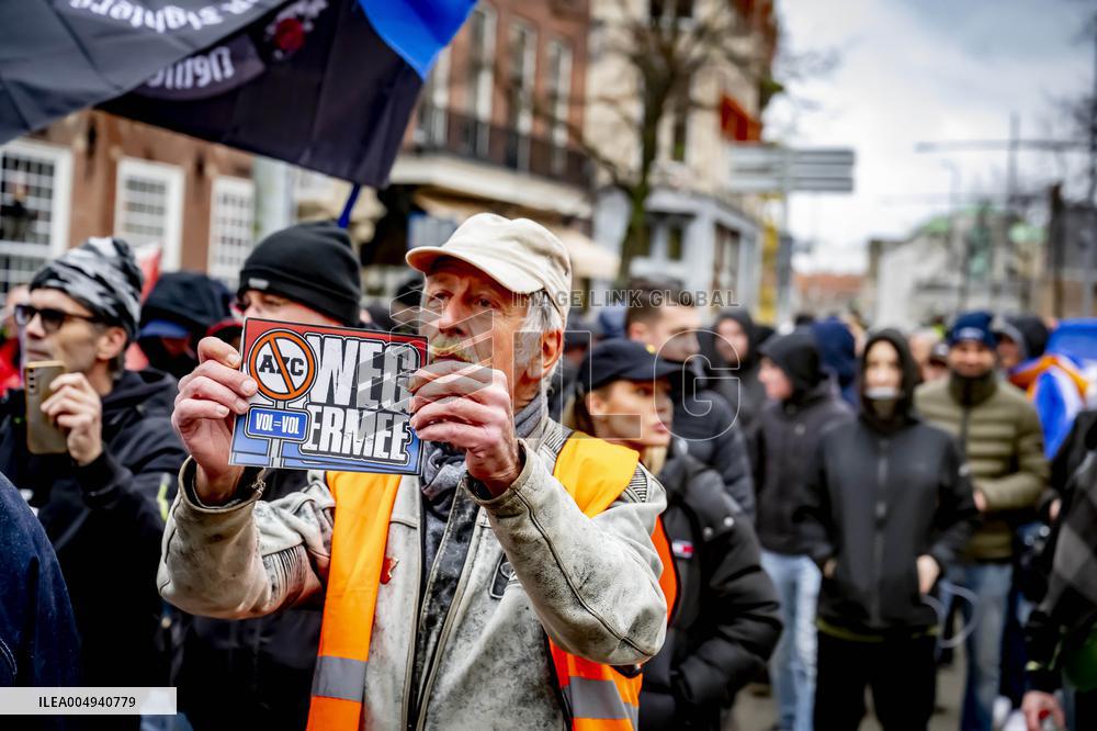 Protest Against Mass Immigration in Netherlands - The Hague