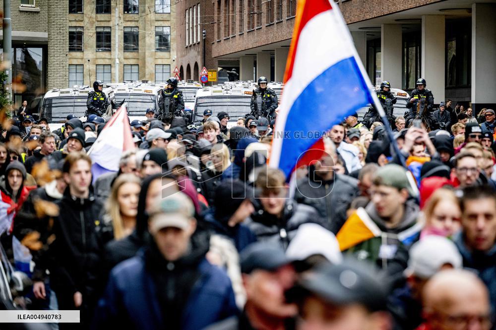 Protest Against Mass Immigration in Netherlands - The Hague