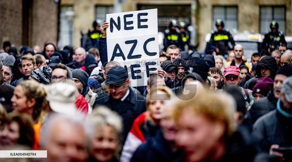 Protest Against Mass Immigration in Netherlands - The Hague