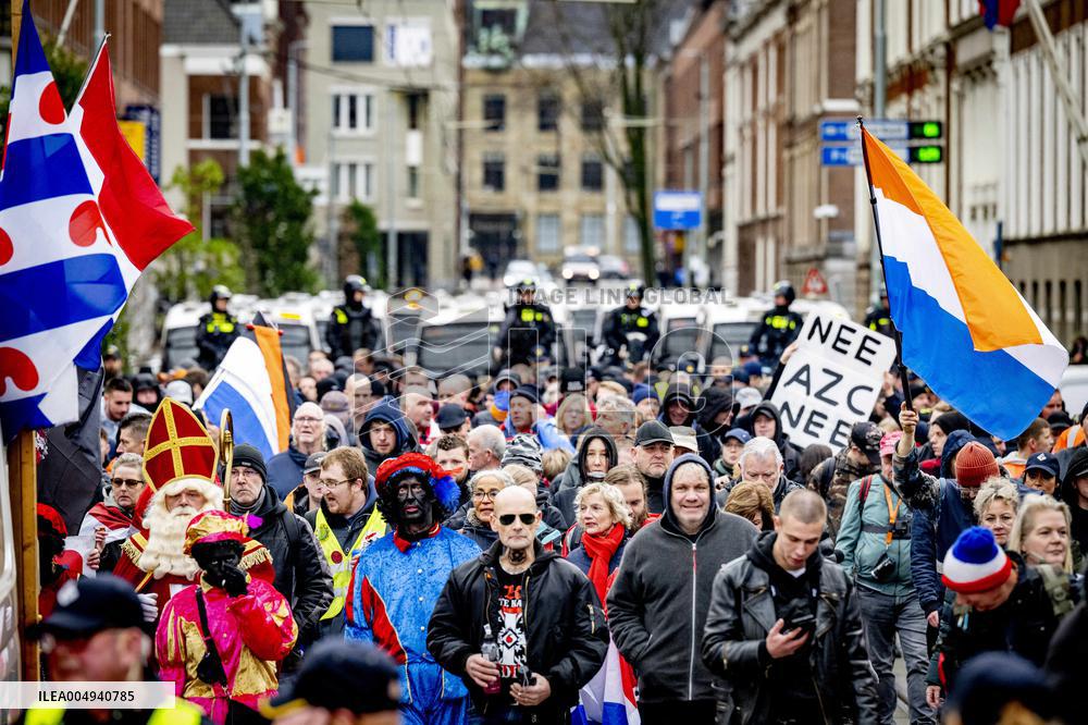 Protest Against Mass Immigration in Netherlands - The Hague