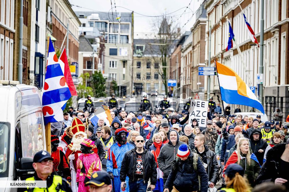 Protest Against Mass Immigration in Netherlands - The Hague