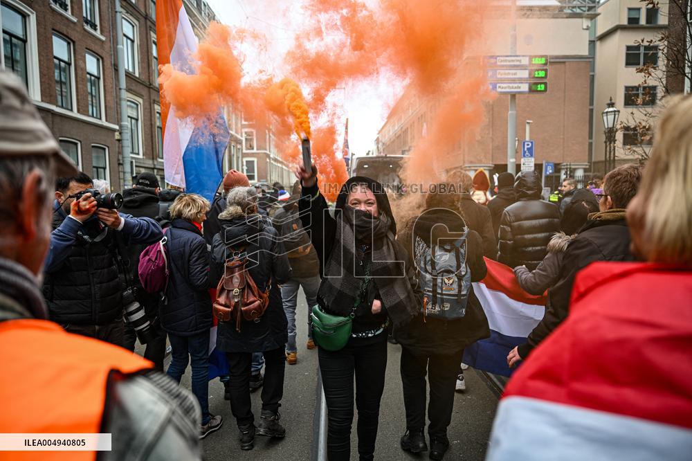 Protest Against Mass Immigration in Netherlands - The Hague